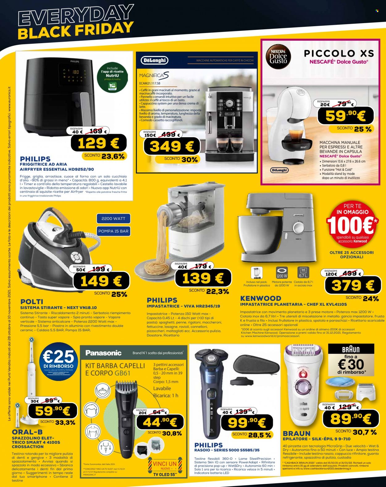 Volantino Euronics - 28/10/2021 - 10/11/2021. Pagina 10