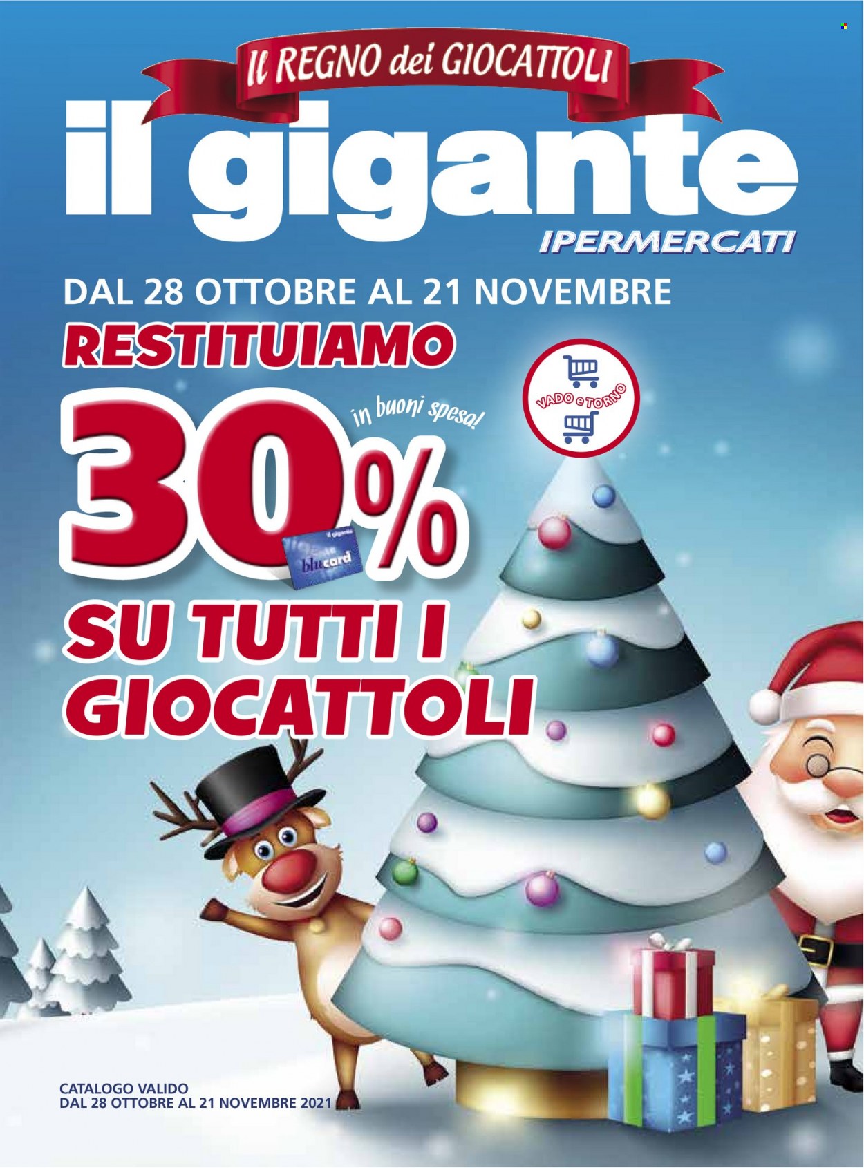 thumbnail - Volantino Il Gigante - 28/10/2021 - 21/11/2021 - Prodotti in offerta - giocattoli. Pagina 1.