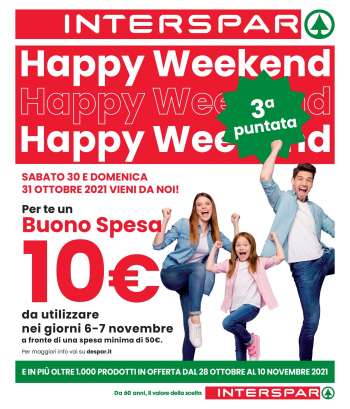 Volantino Interspar - 28/10/2021 - 10/11/2021.
