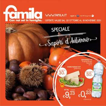 Volantino Famila - 28/10/2021 - 10/11/2021.