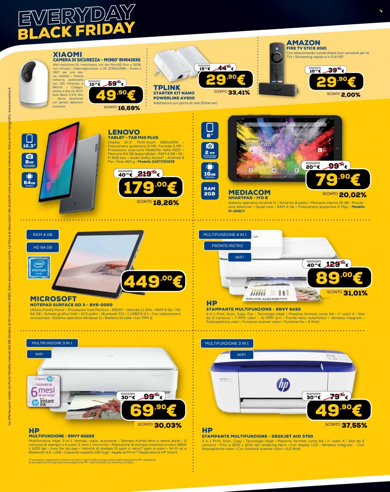 Volantino Euronics - 28/10/2021 - 10/11/2021. Pagina 4