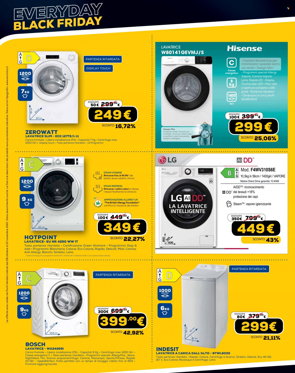 Volantino Euronics - 28/10/2021 - 10/11/2021. Pagina 21