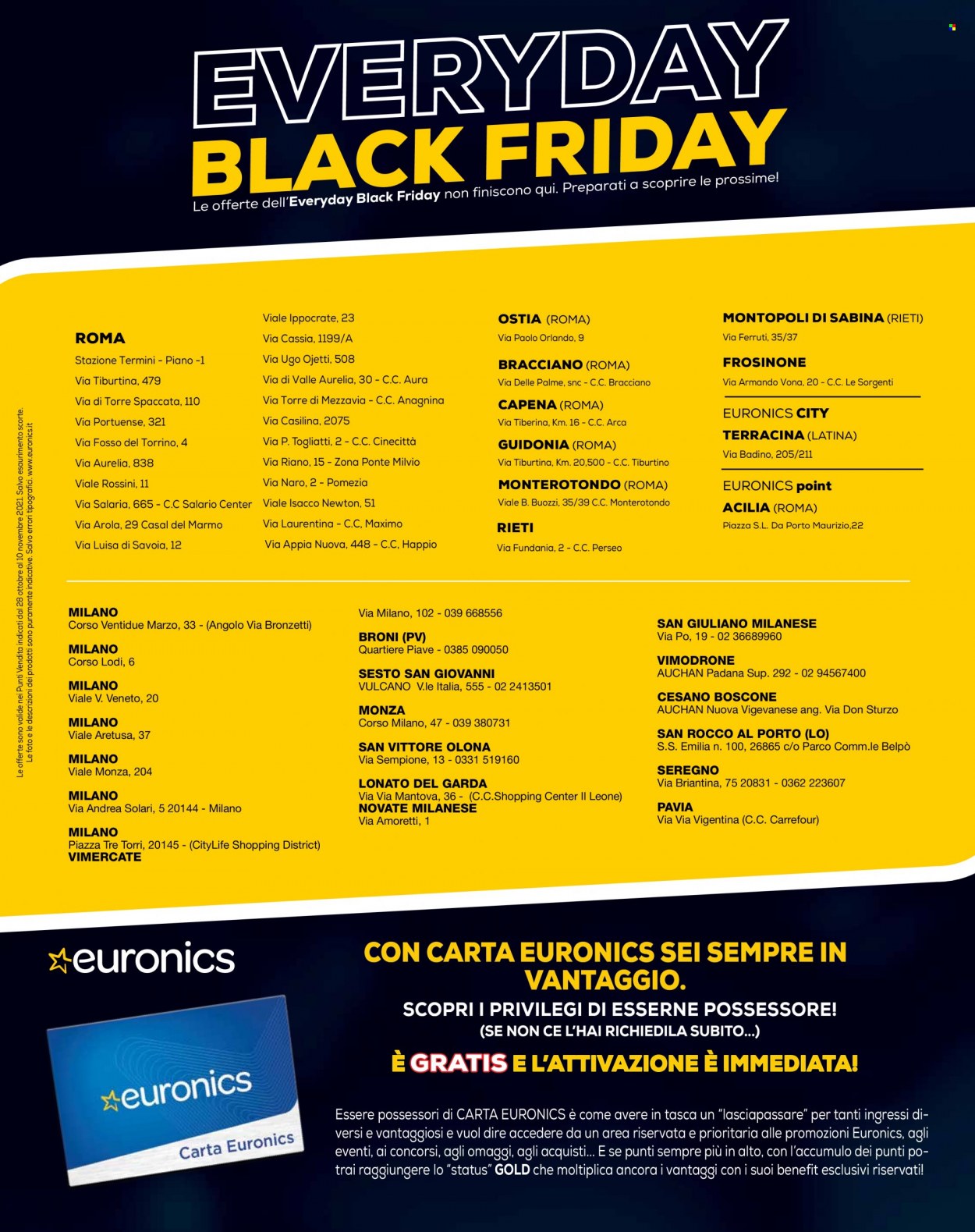 Volantino Euronics - 28/10/2021 - 10/11/2021. Pagina 30