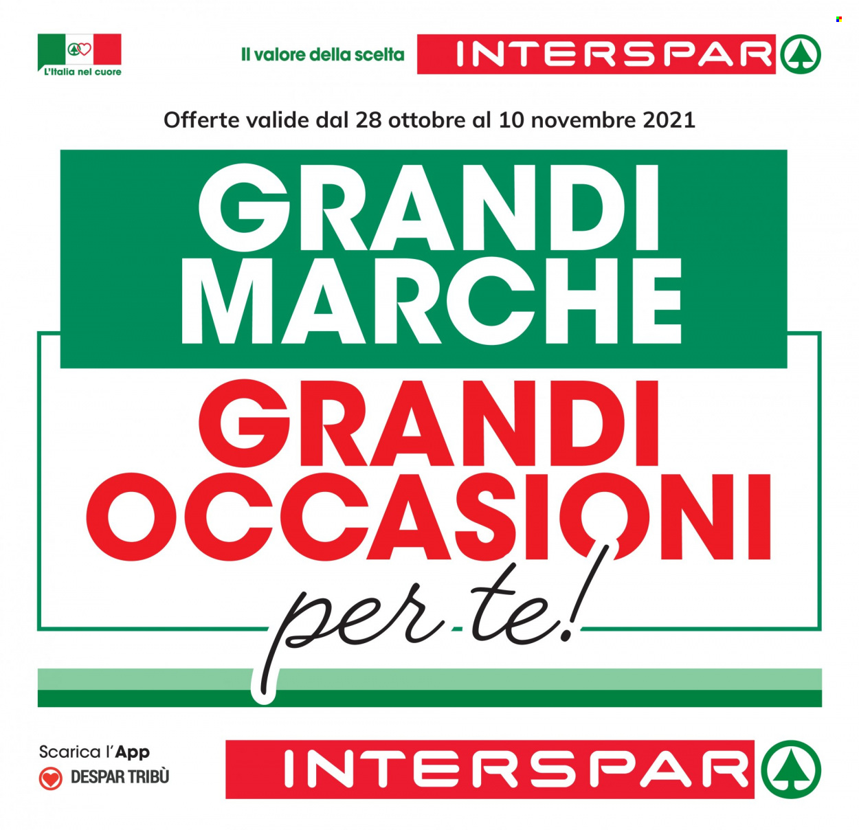 Volantino Interspar - 28/10/2021 - 10/11/2021. Pagina 1