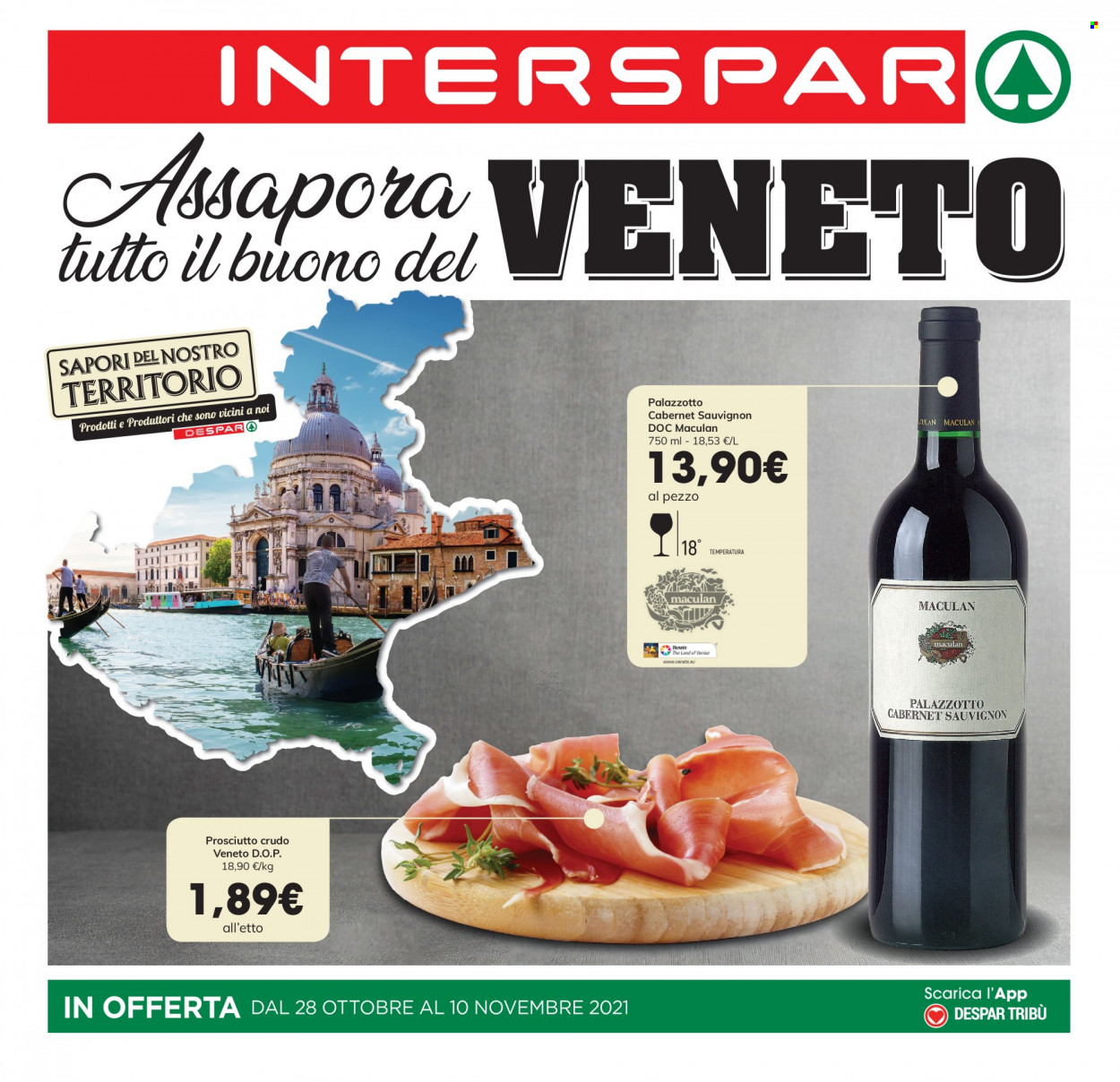 Volantino Interspar - 28/10/2021 - 10/11/2021. Pagina 1