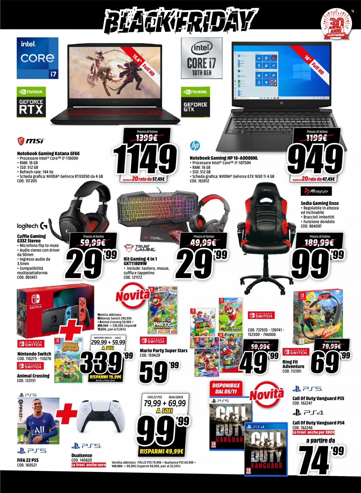 Volantino MediaWorld - 1/11/2021 - 10/11/2021. Pagina 7