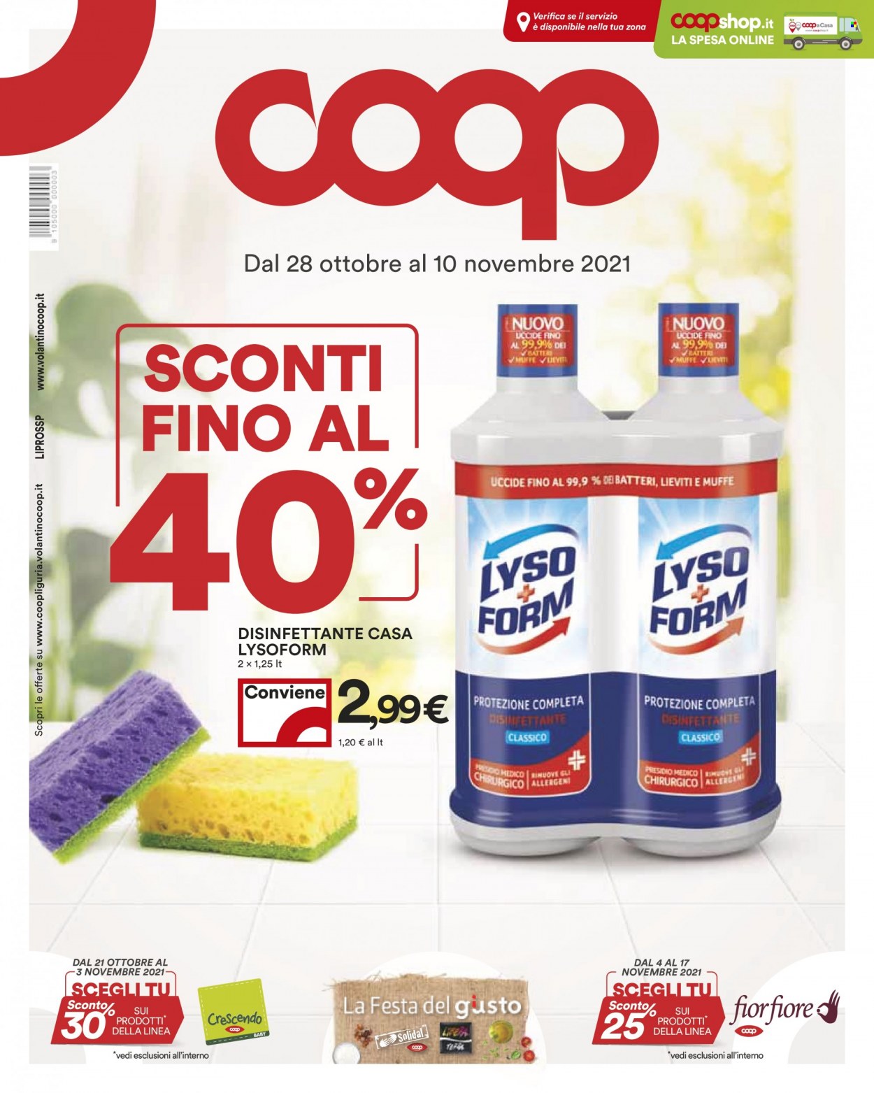 Leták Coop - 28.10.2021 - 10.11.2021. Strana 1