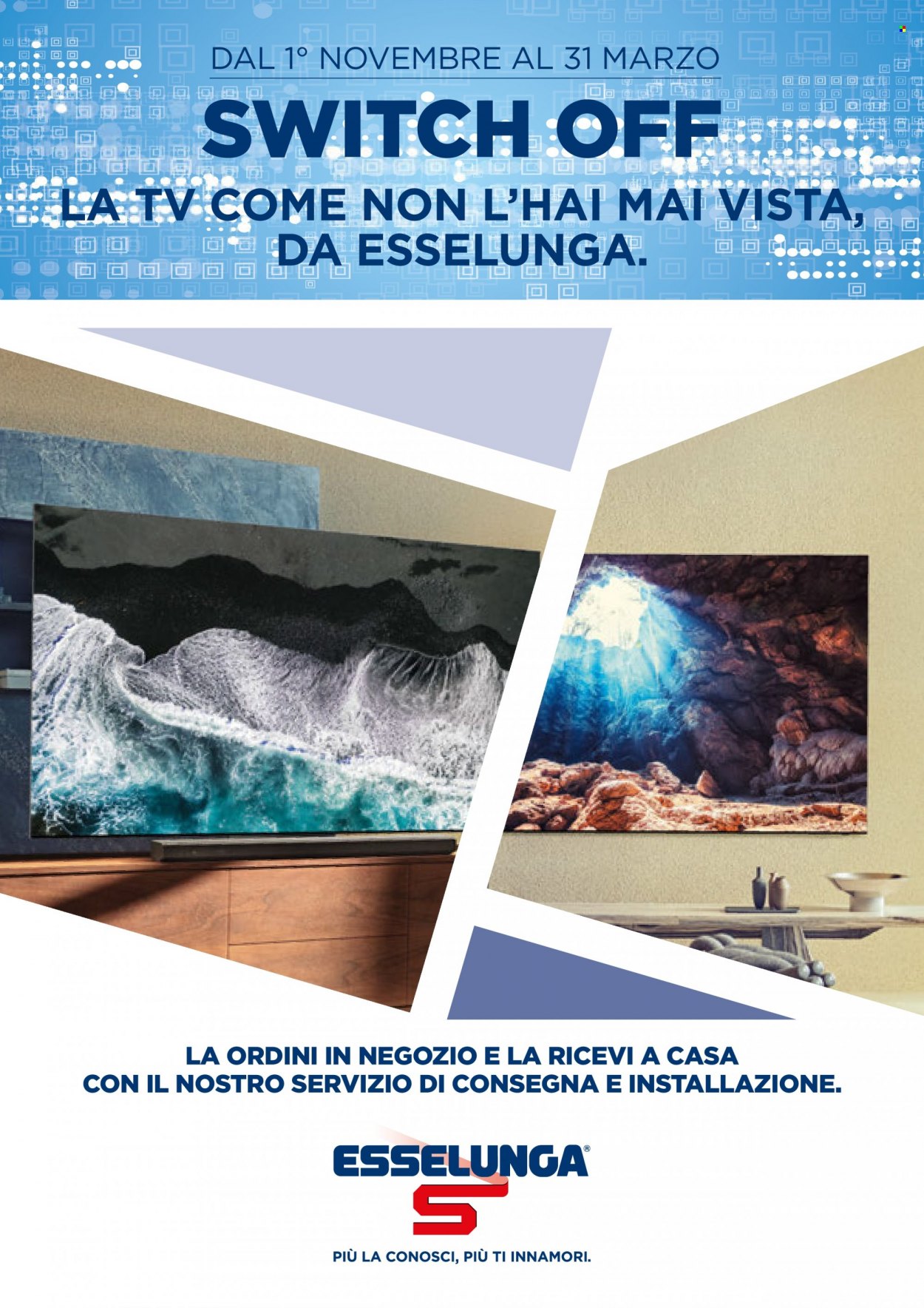 thumbnail - Volantino Esselunga - 1/11/2021 - 31/3/2022 - Prodotti in offerta - televisore. Pagina 1.