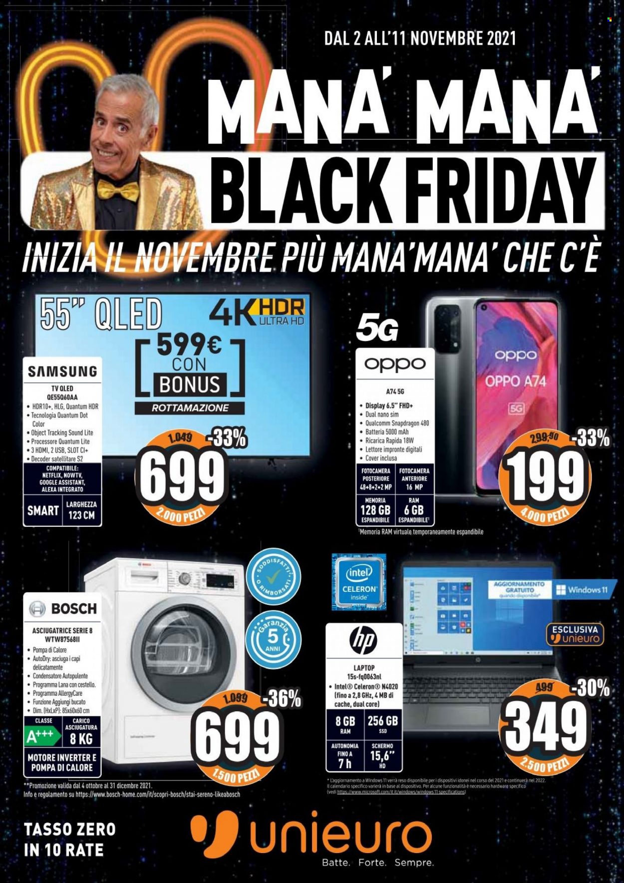 Volantino Unieuro - 2/11/2021 - 11/11/2021. Pagina 1