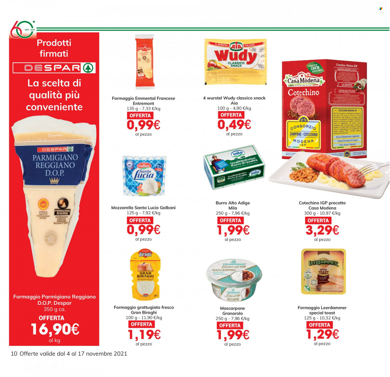 Volantino Eurospar - 4/11/2021 - 17/11/2021. Pagina 10