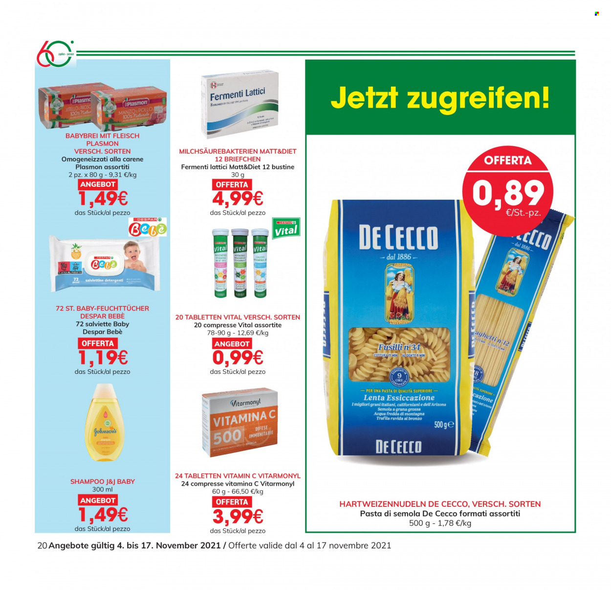 Volantino Eurospar - 4/11/2021 - 17/11/2021. Pagina 20