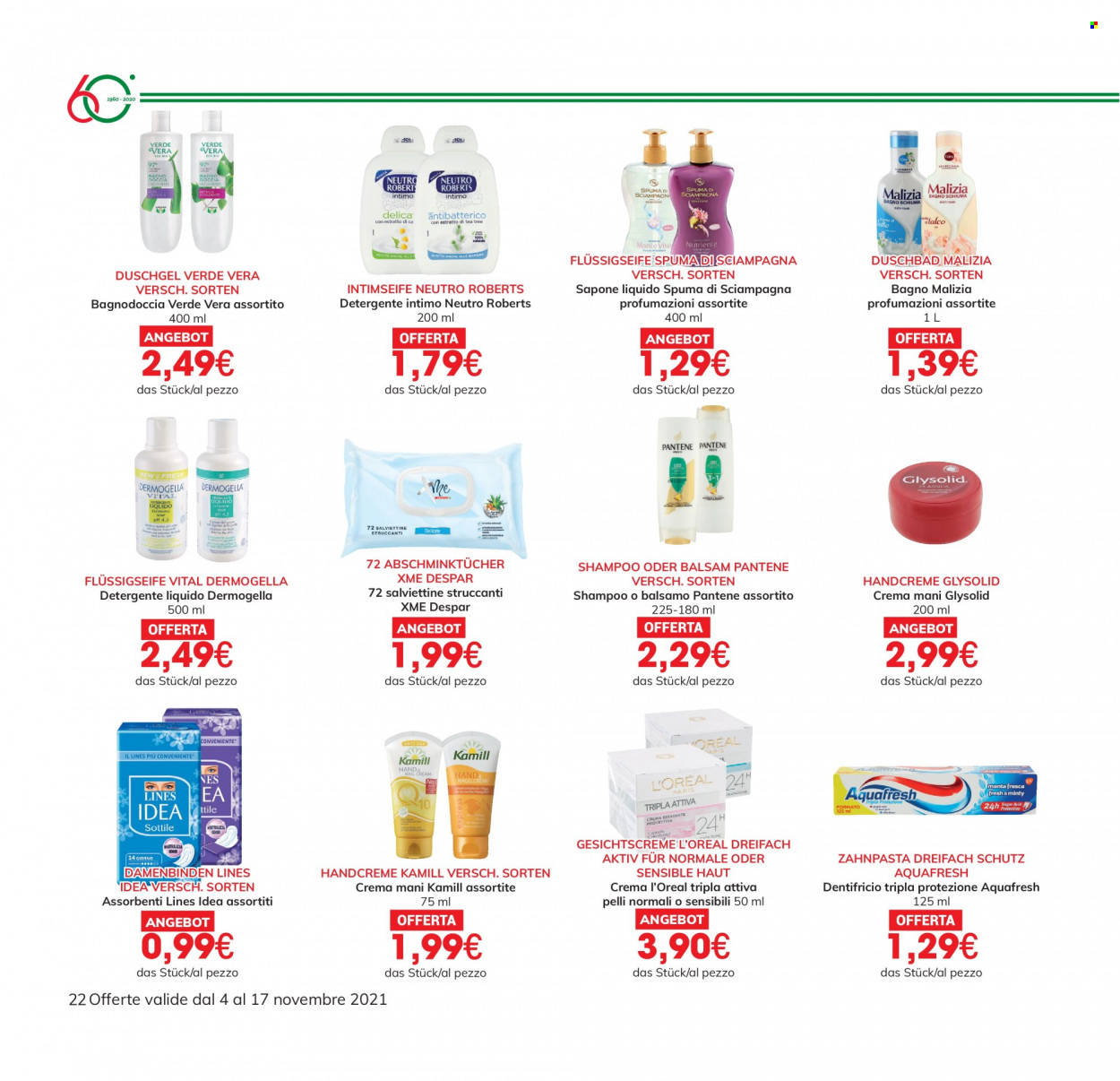 Volantino Eurospar - 4/11/2021 - 17/11/2021. Pagina 22