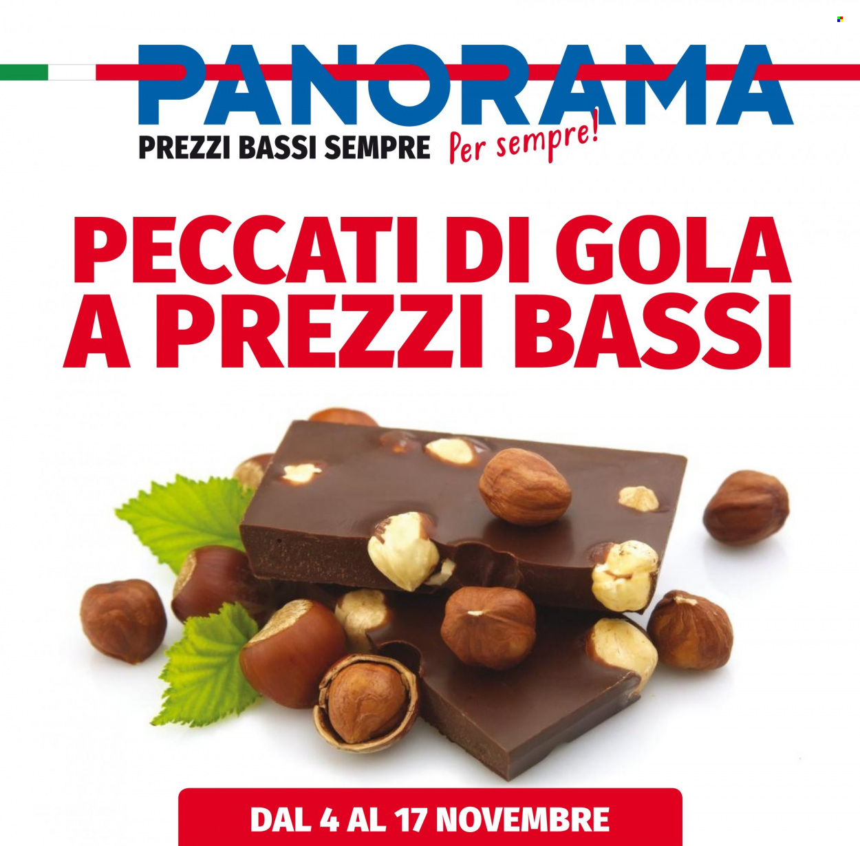 Volantino Panorama - 4/11/2021 - 17/11/2021. Pagina 1
