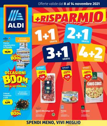 Volantino Aldi - 8/11/2021 - 14/11/2021.