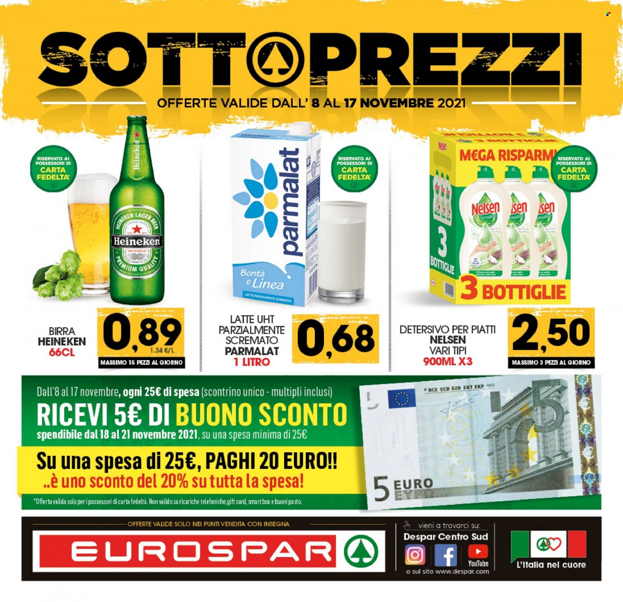 Volantino Eurospar - 8/11/2021 - 17/11/2021. Pagina 1