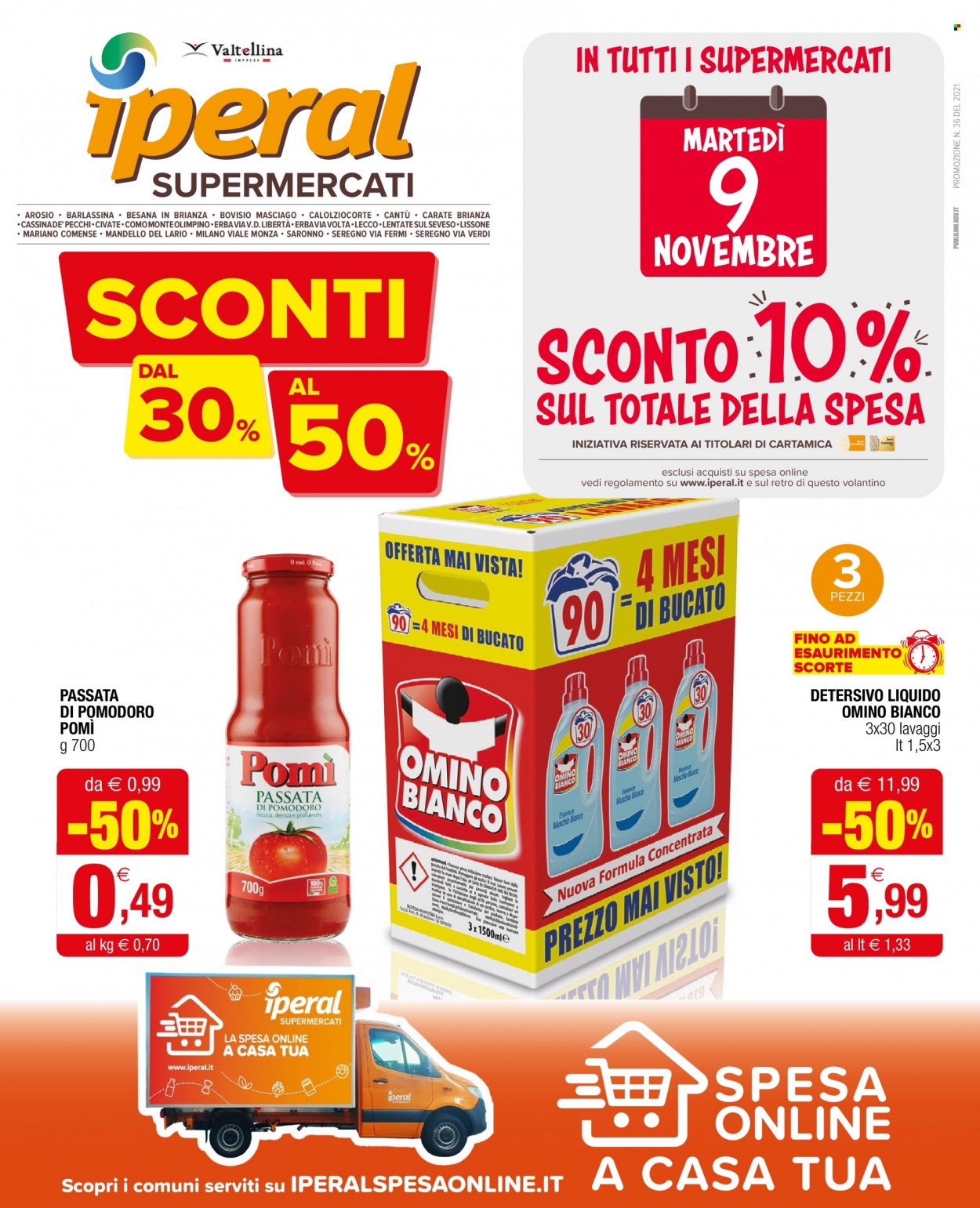 Volantino Iperal - 10/11/2021 - 21/11/2021. Pagina 1