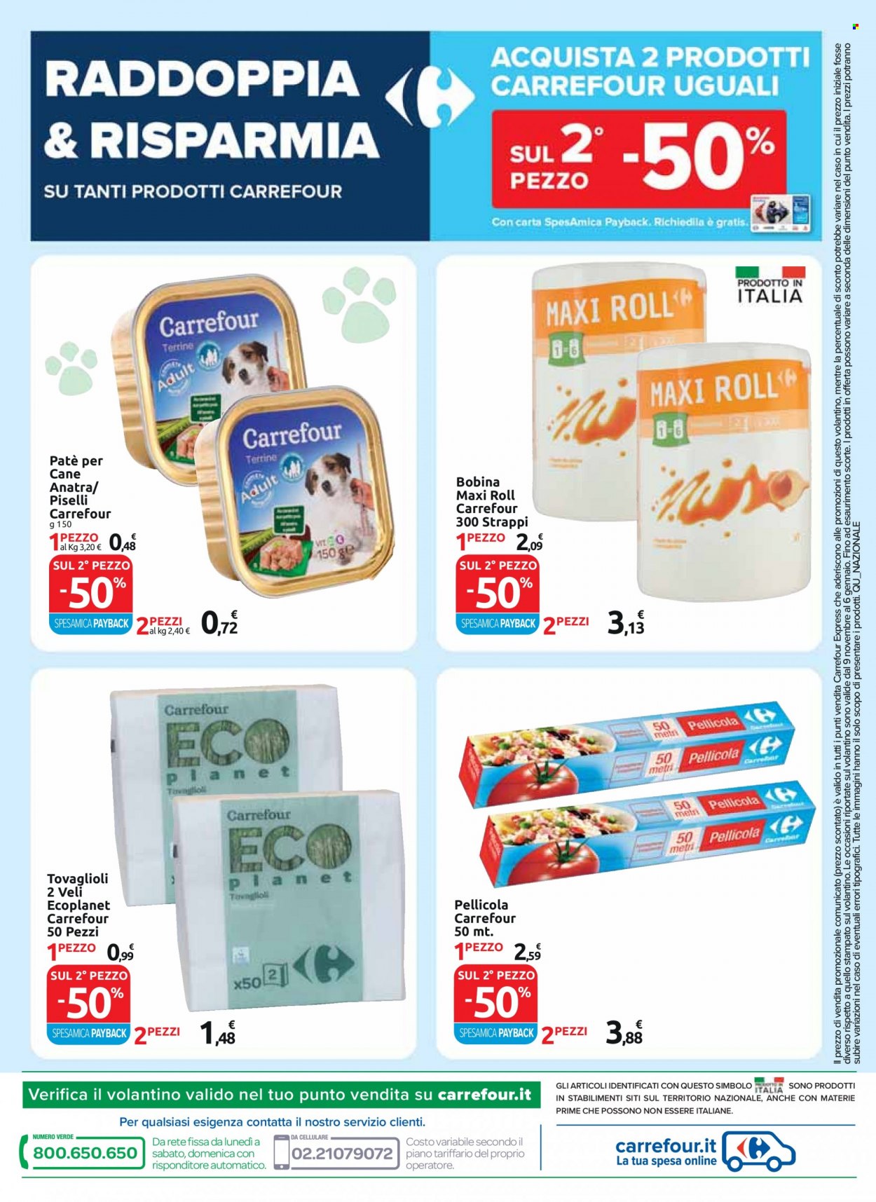 Volantino Carrefour - 9/11/2021 - 6/1/2022. Pagina 6