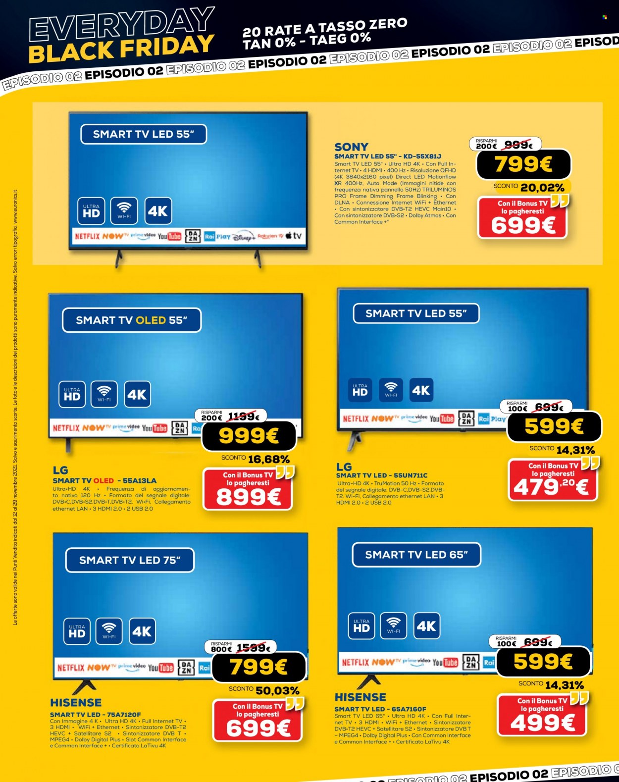 Volantino Euronics - 12/11/2021 - 29/11/2021. Pagina 2