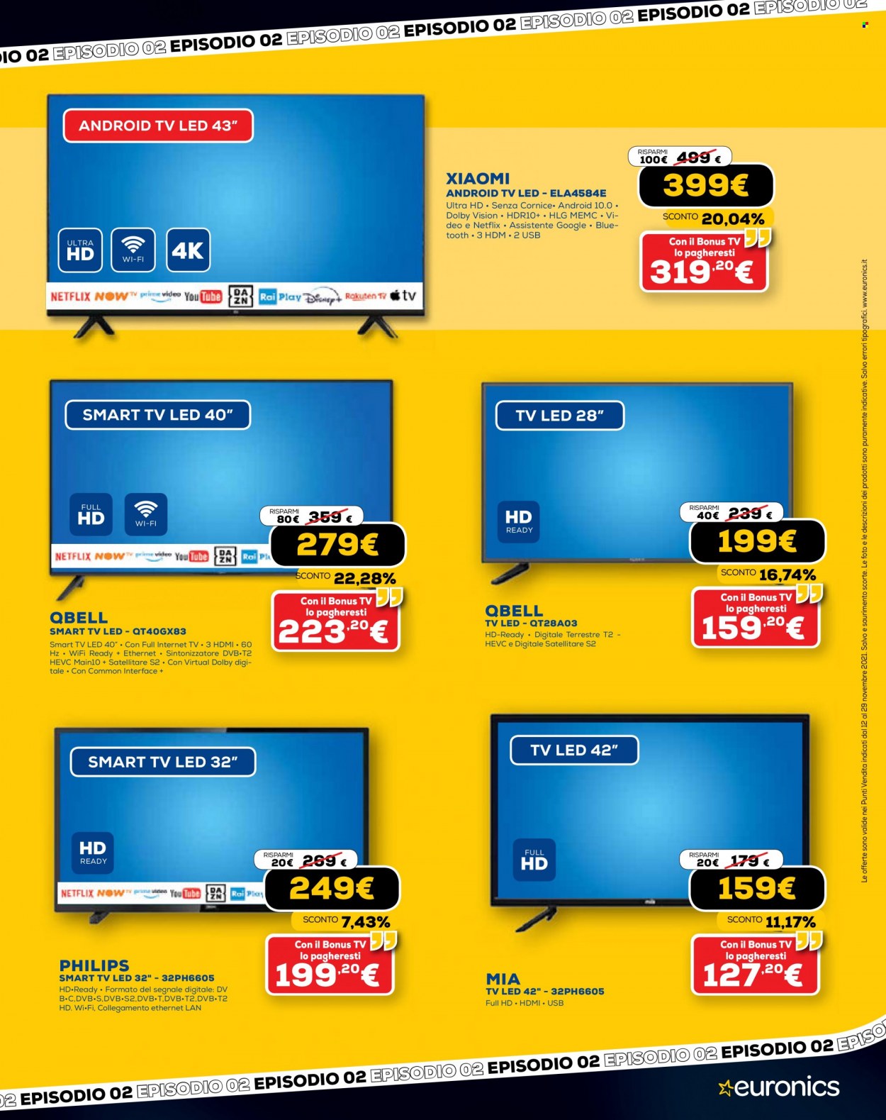 Volantino Euronics - 12/11/2021 - 29/11/2021. Pagina 3