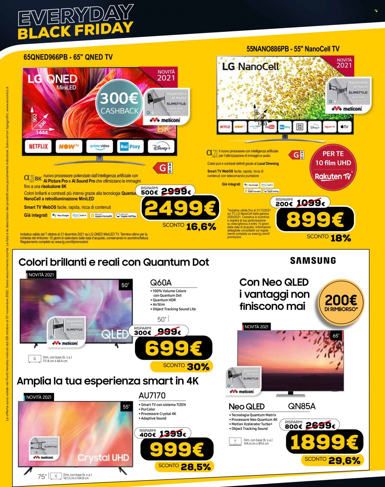 Volantino Euronics - 28/10/2021 - 10/11/2021. Pagina 2