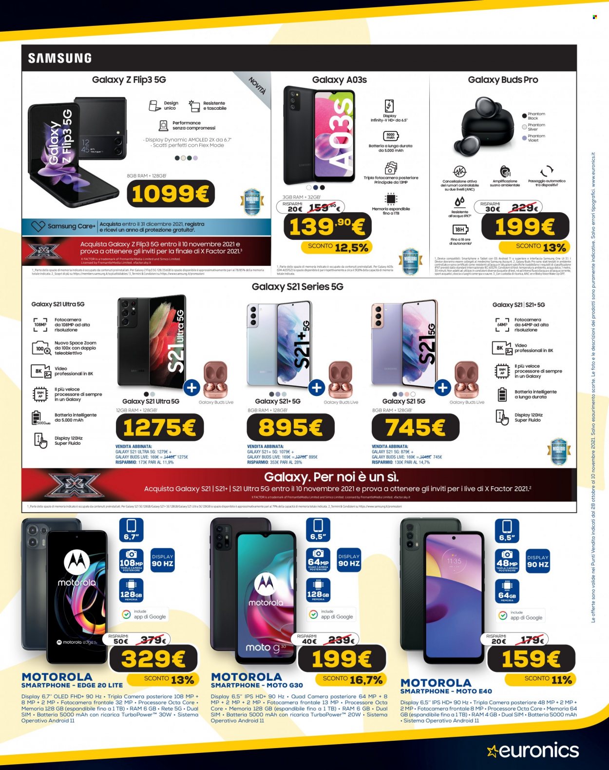 Volantino Euronics - 28/10/2021 - 10/11/2021. Pagina 7