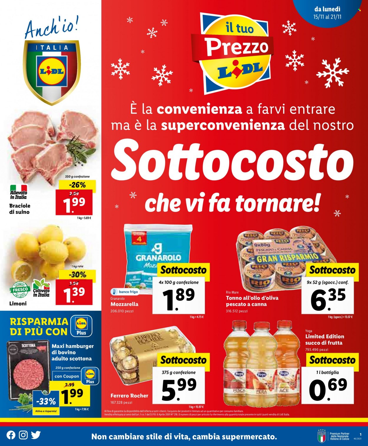Volantino Lidl - 15/11/2021 - 21/11/2021. Pagina 1