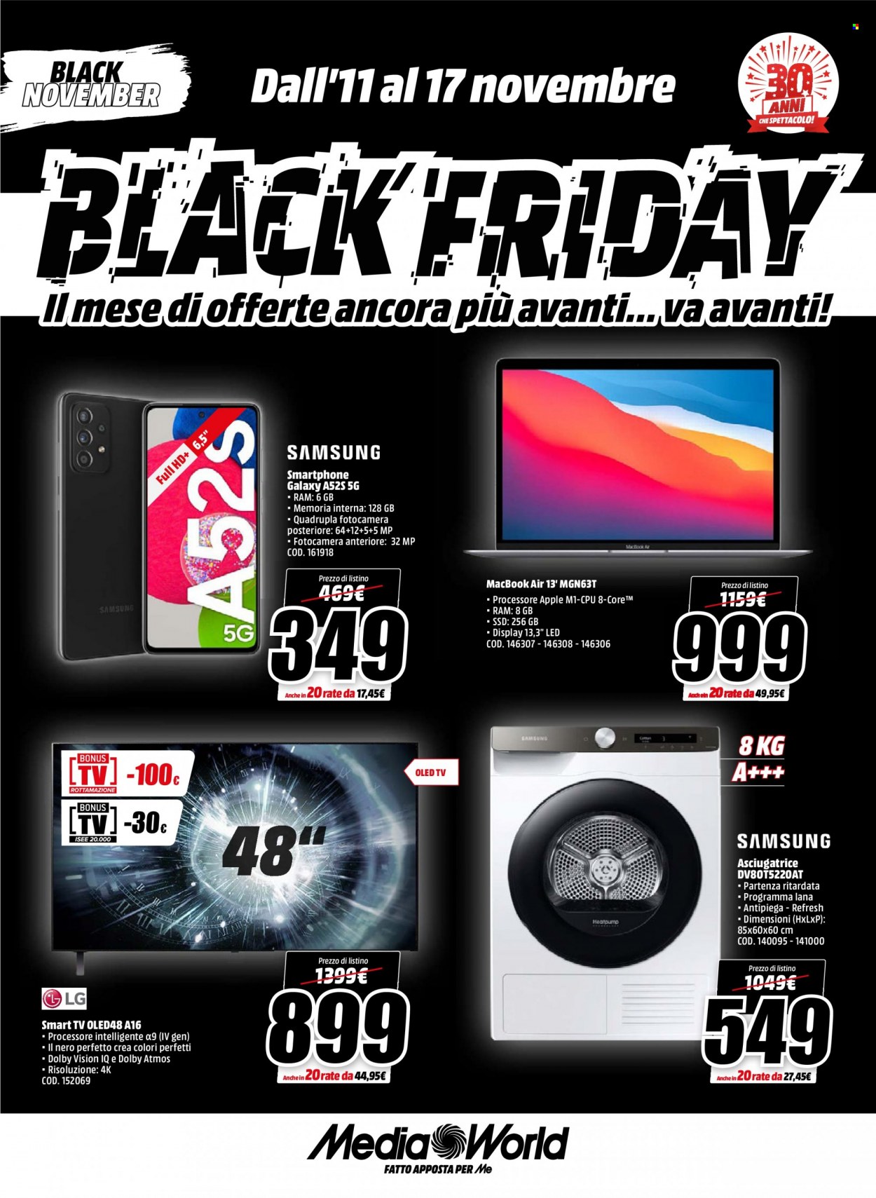 Volantino MediaWorld - 11/11/2021 - 17/11/2021. Pagina 1