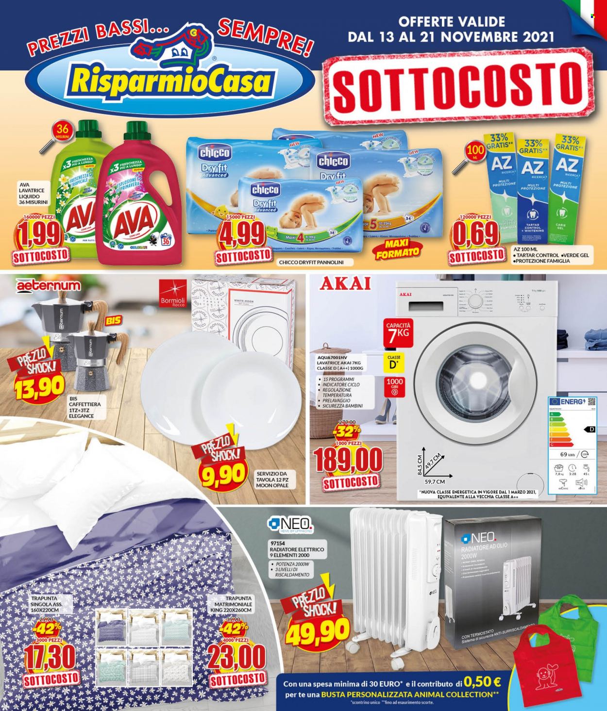 Volantino Risparmio Casa - 13/11/2021 - 21/11/2021. Pagina 1