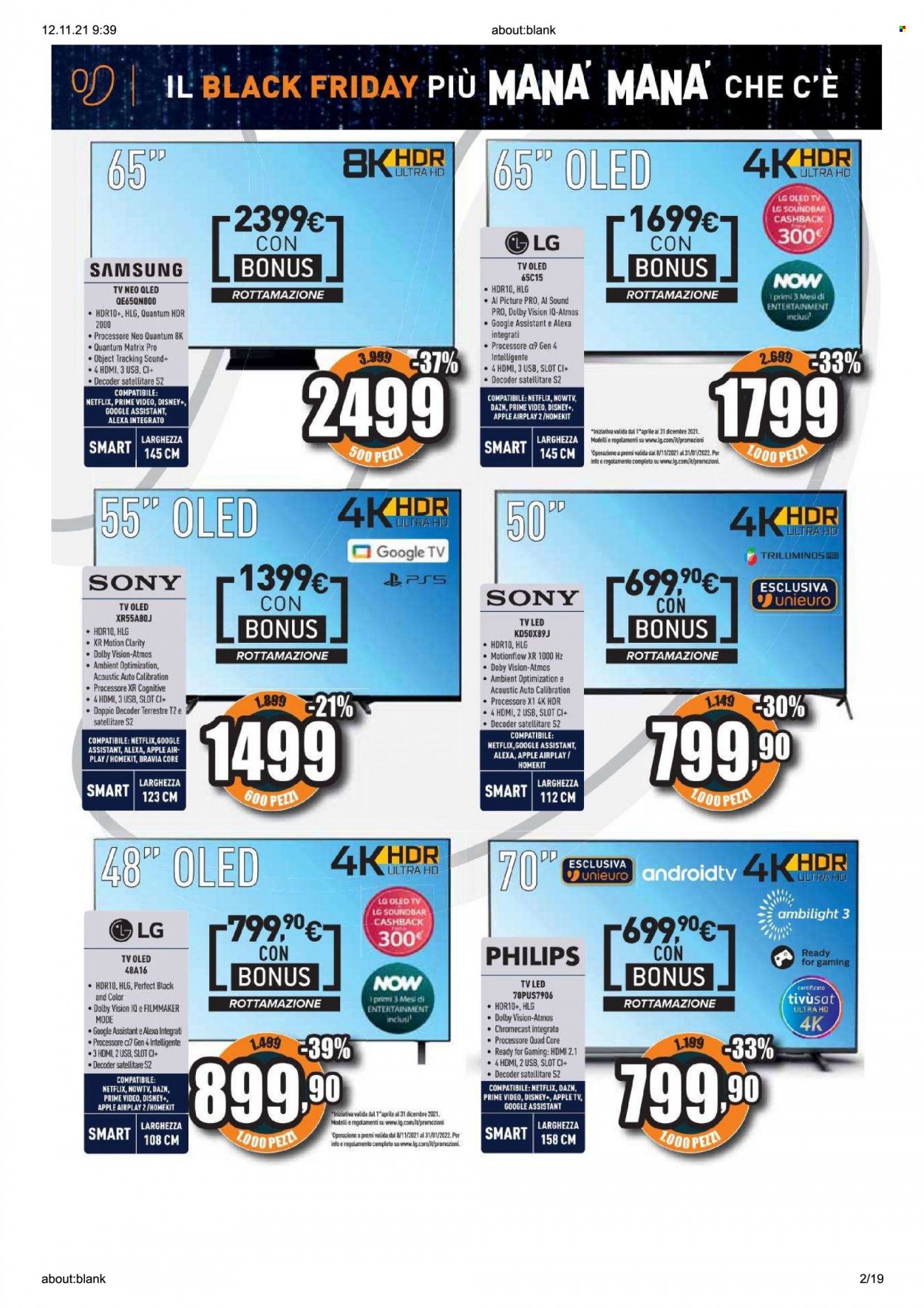 Volantino Unieuro - 12/11/2021 - 18/11/2021. Pagina 2