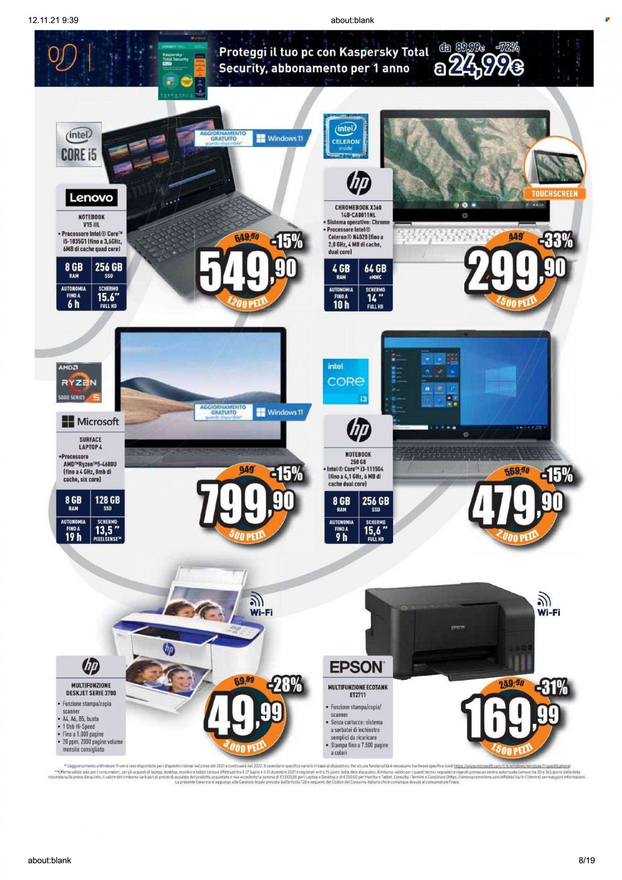 Volantino Unieuro - 12/11/2021 - 18/11/2021. Pagina 8