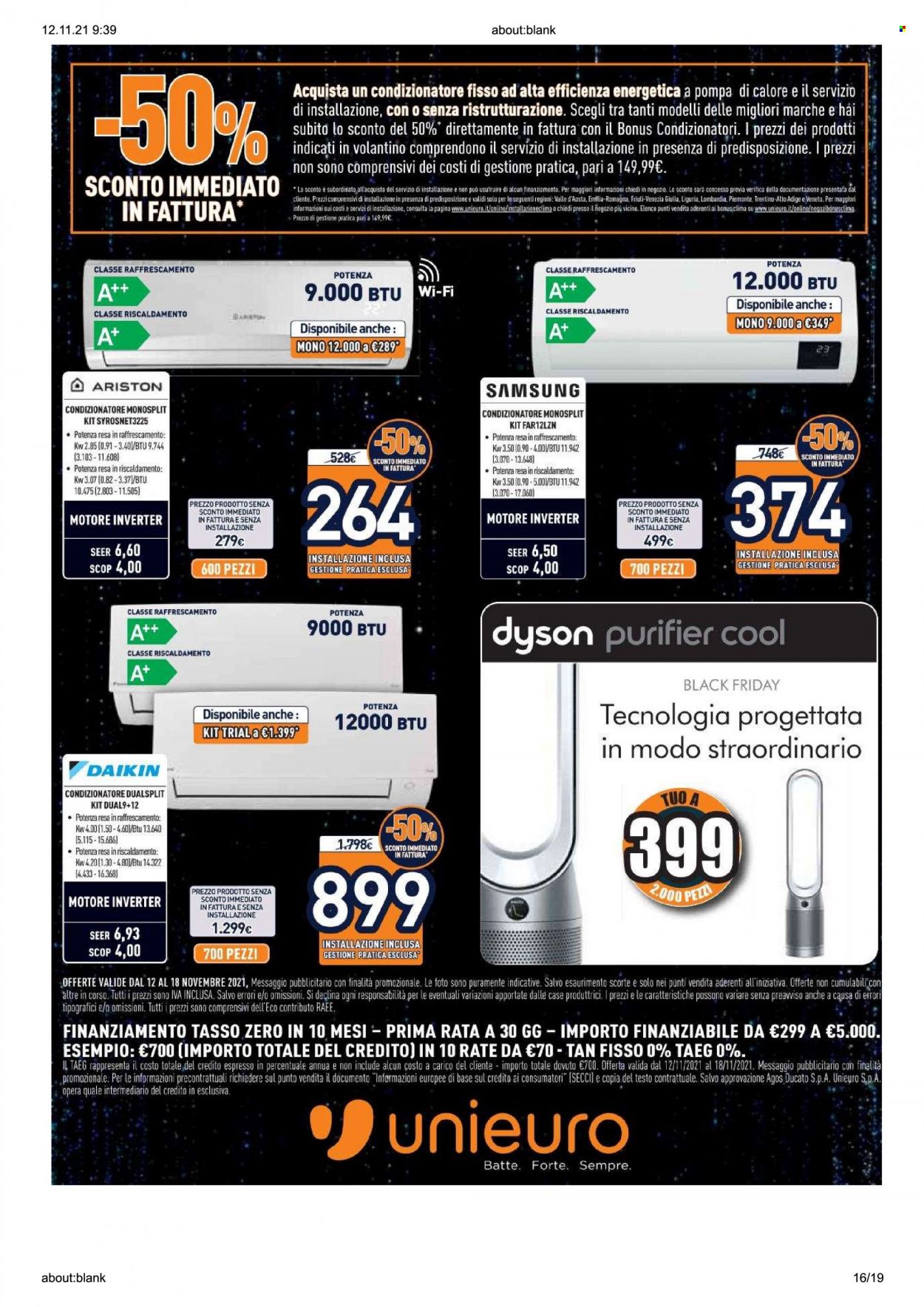 Volantino Unieuro - 12/11/2021 - 18/11/2021. Pagina 16