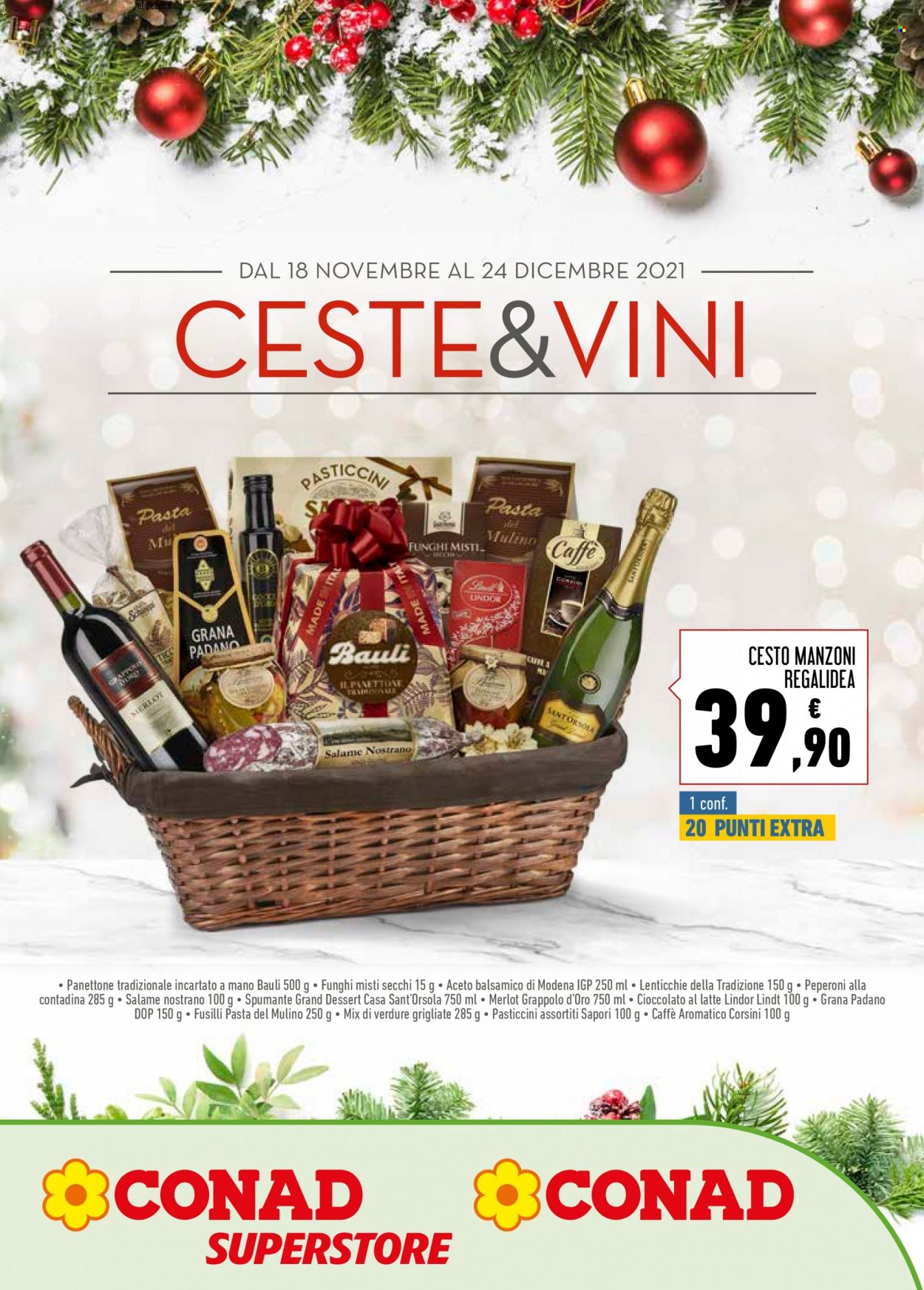 Volantino Conad - 18/11/2021 - 24/12/2021. Pagina 1
