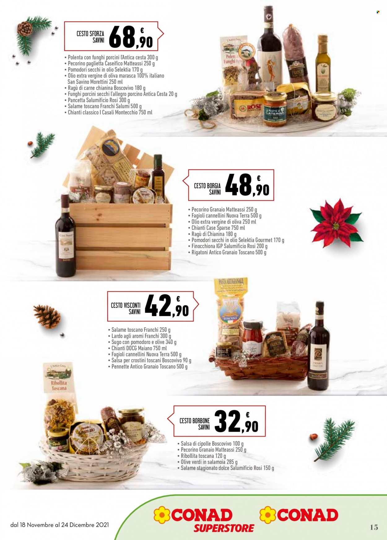 Volantino Conad - 18/11/2021 - 24/12/2021. Pagina 15