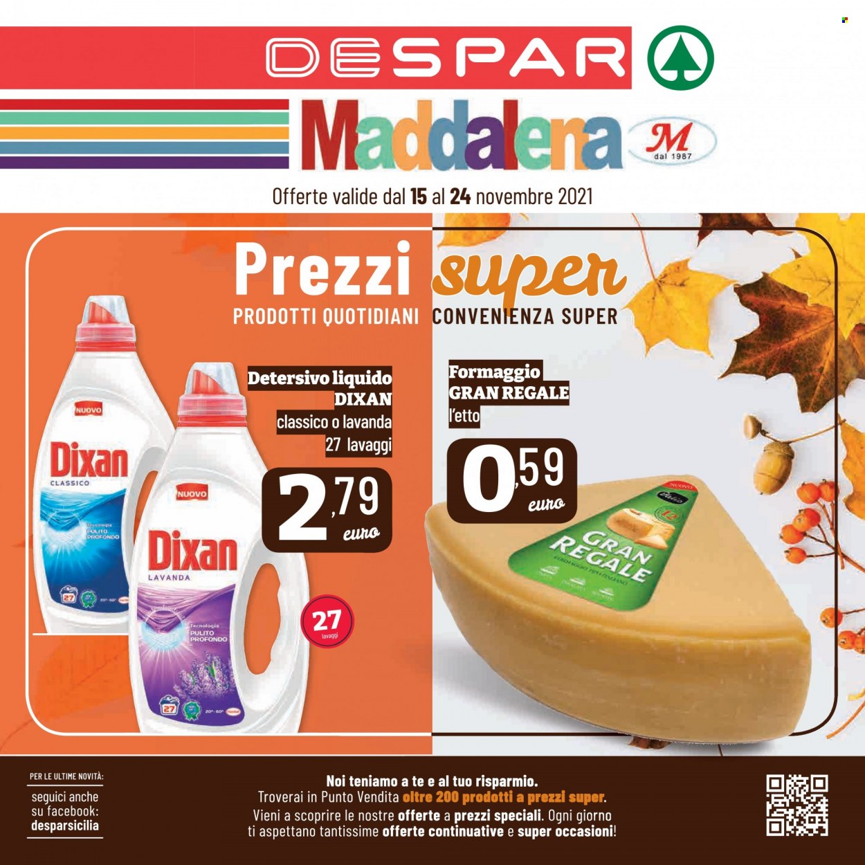 Volantino Despar - 15/11/2021 - 24/11/2021. Pagina 1