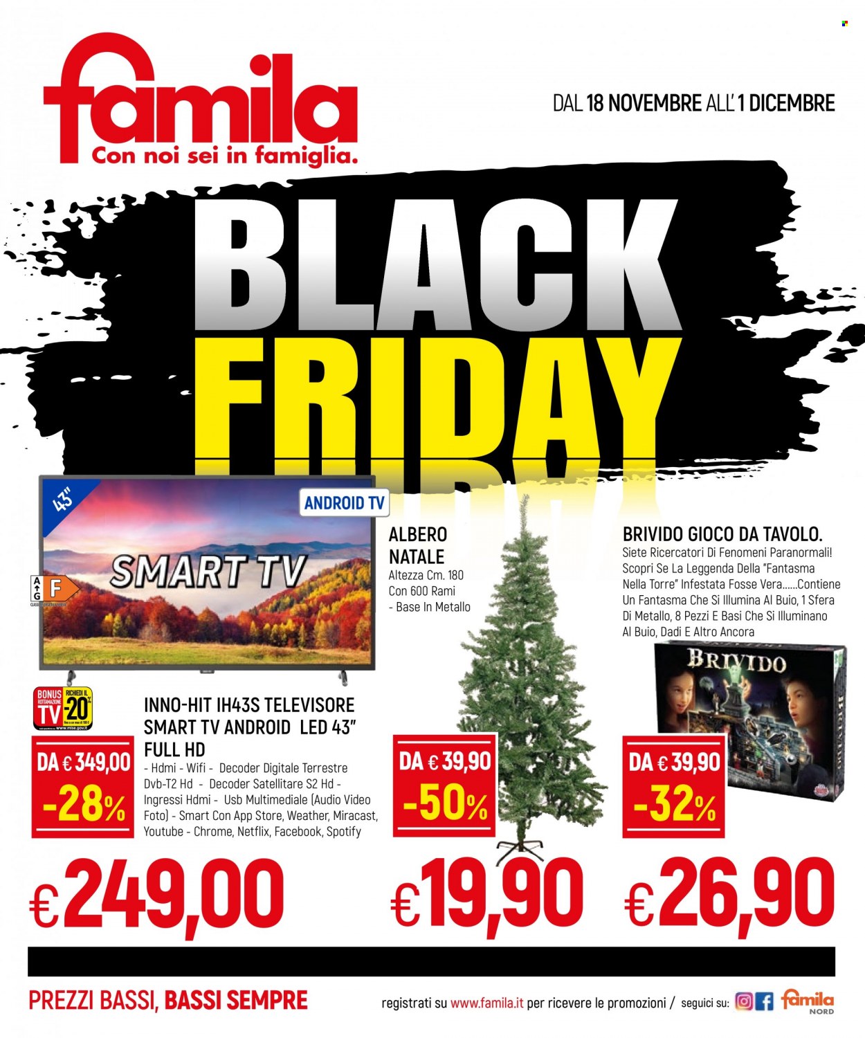 Volantino Famila - 18/11/2021 - 1/12/2021. Pagina 1