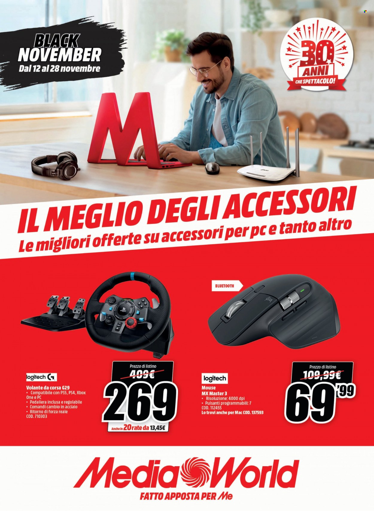 Volantino MediaWorld - 12/11/2021 - 28/11/2021. Pagina 1