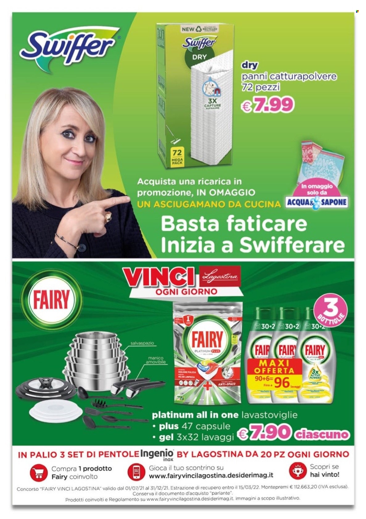 thumbnail - Volantino Acqua & Sapone - 7/11/2021 - 28/11/2021 - Prodotti in offerta - Fairy, sapone, panno, Swiffer. Pagina 3.