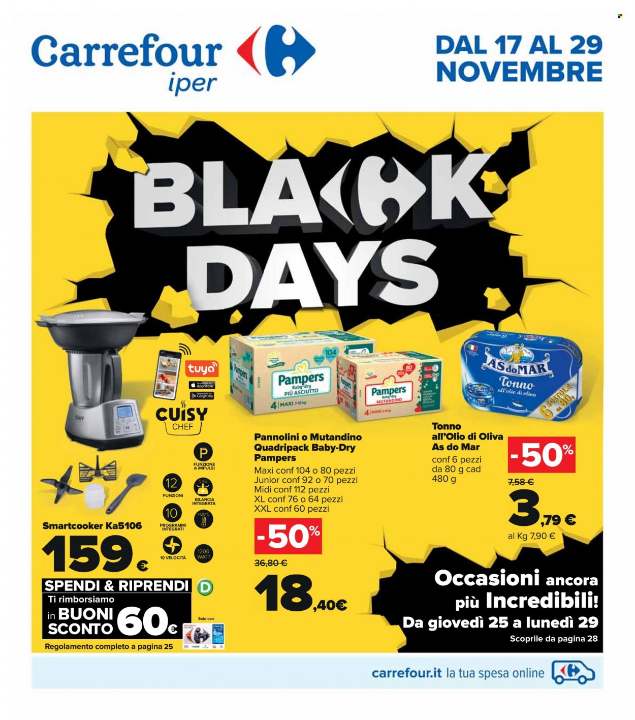 Volantino Carrefour - 17/11/2021 - 29/11/2021. Pagina 1