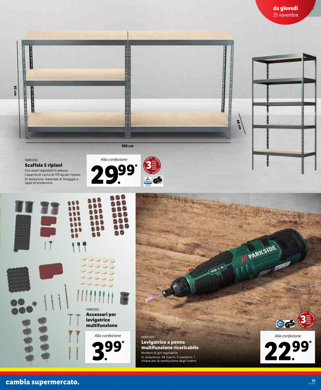 Volantino Lidl - 22/11/2021 - 28/11/2021. Pagina 33