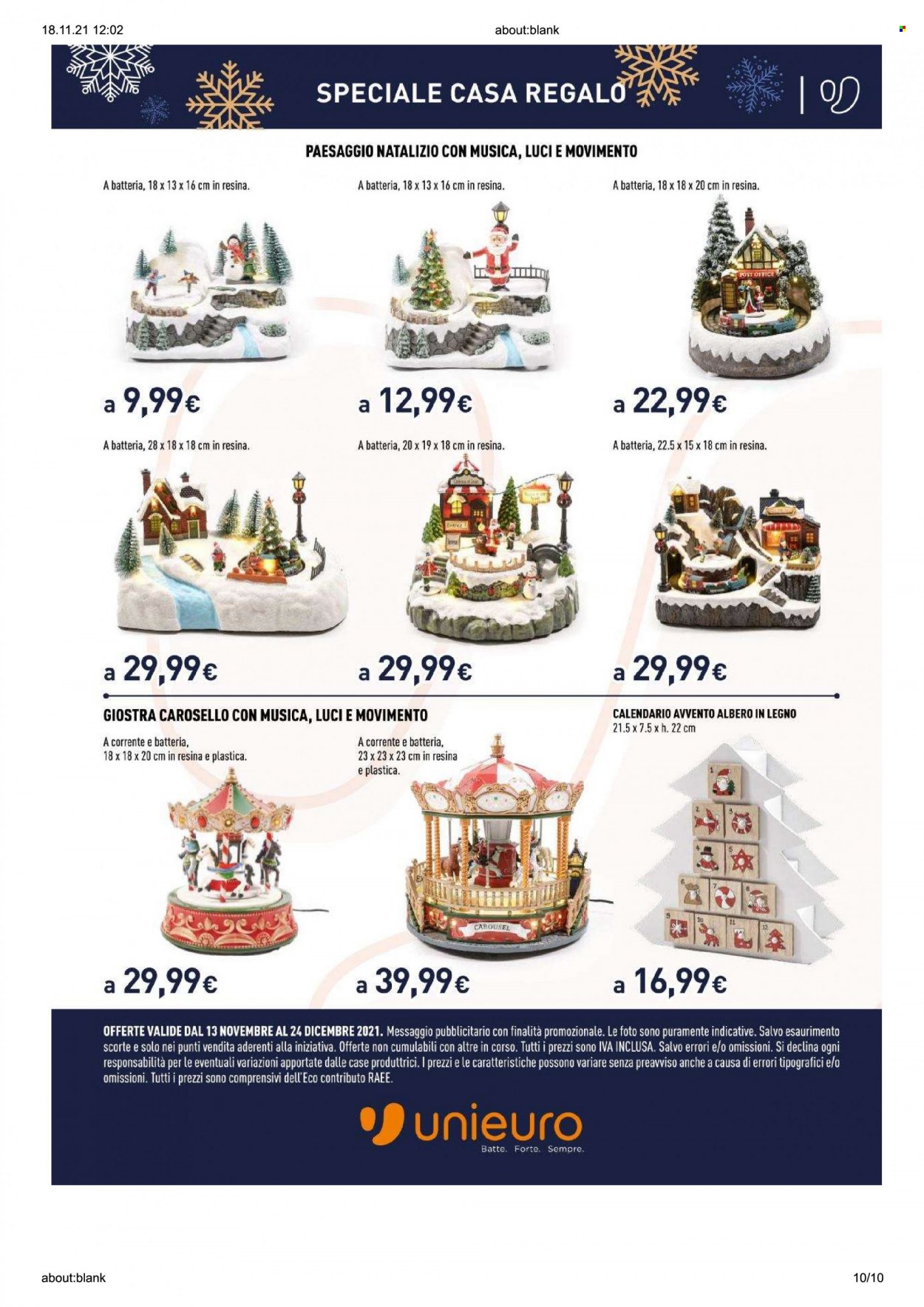 Volantino Unieuro - 13/11/2021 - 24/12/2021. Pagina 10