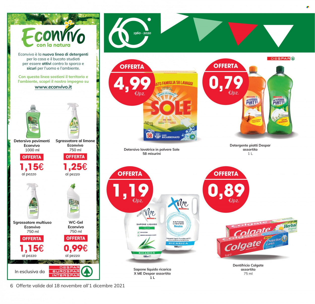 Volantino Eurospar - 18/11/2021 - 1/12/2021. Pagina 6