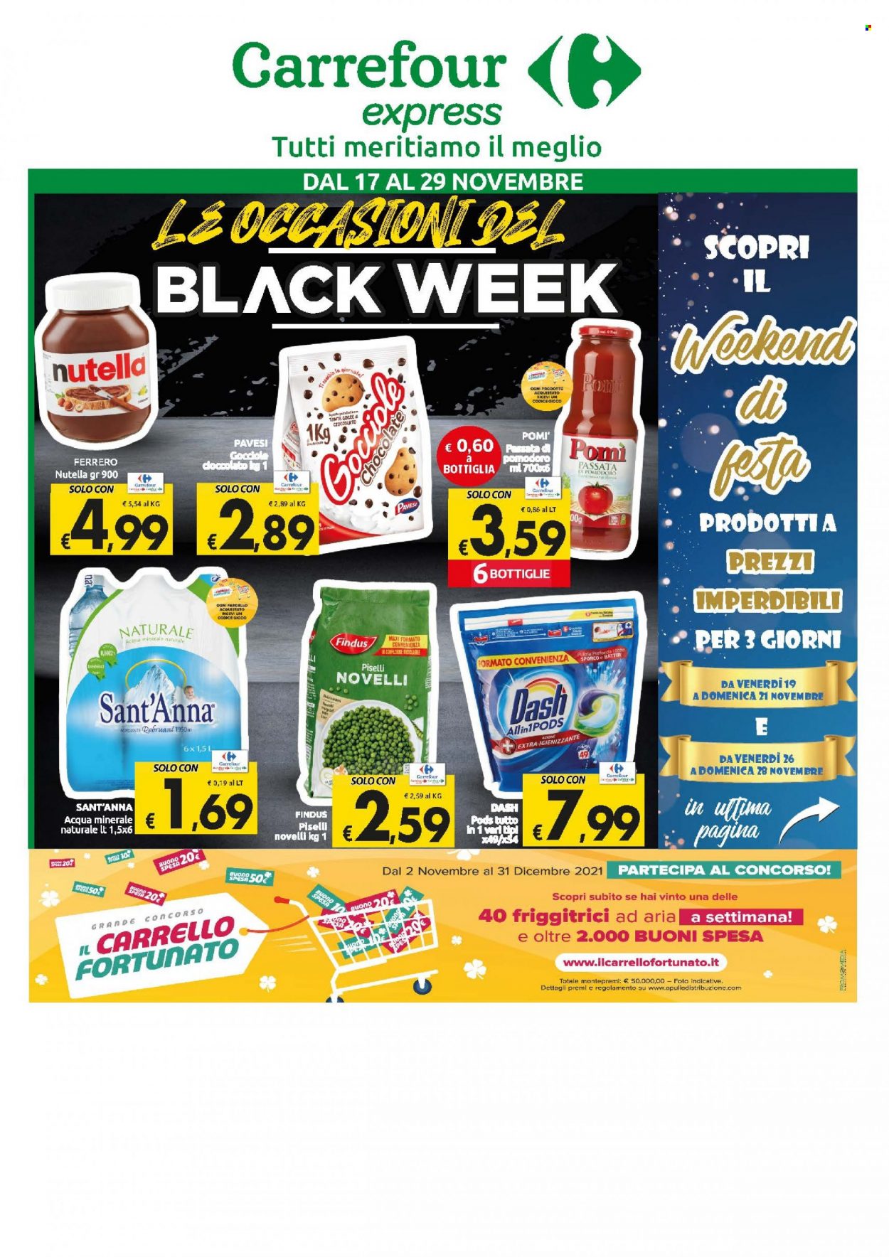 Volantino Carrefour - 17/11/2021 - 29/11/2021. Pagina 1