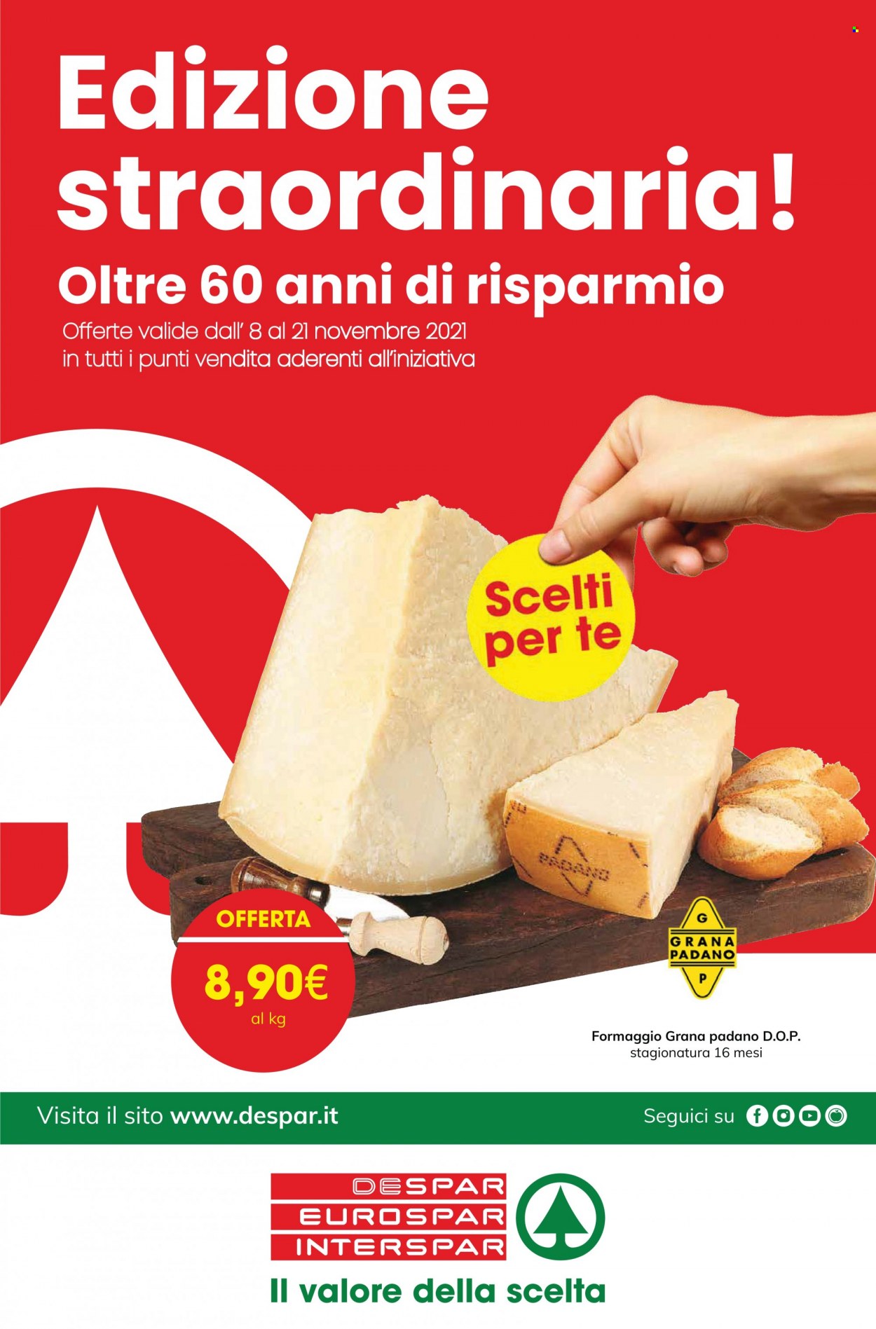 Volantino Eurospar - 8/11/2021 - 21/11/2021. Pagina 1