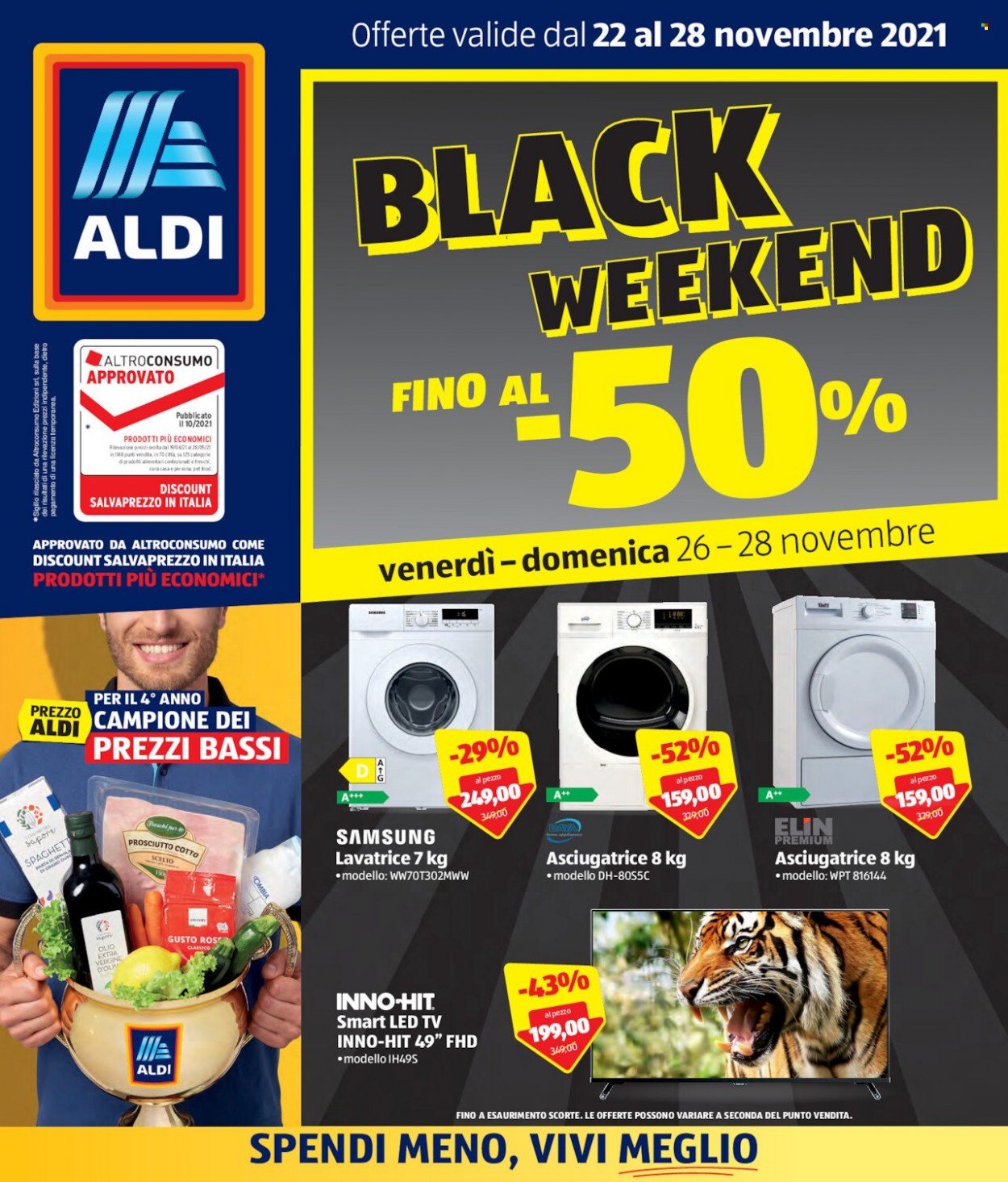 Volantino Aldi - 22/11/2021 - 28/11/2021. Pagina 1