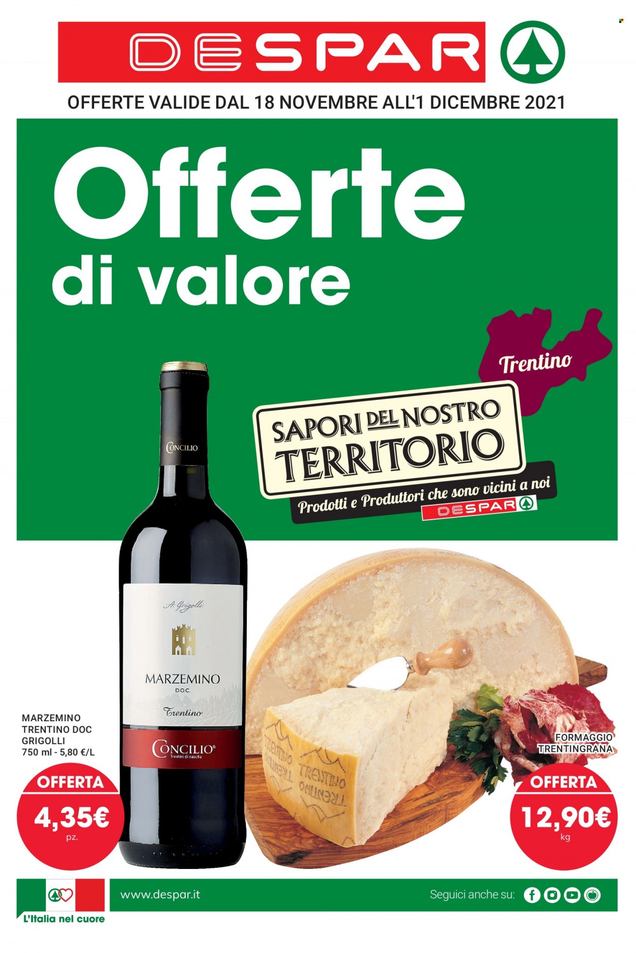 Volantino Despar - 18/11/2021 - 1/12/2021. Pagina 1