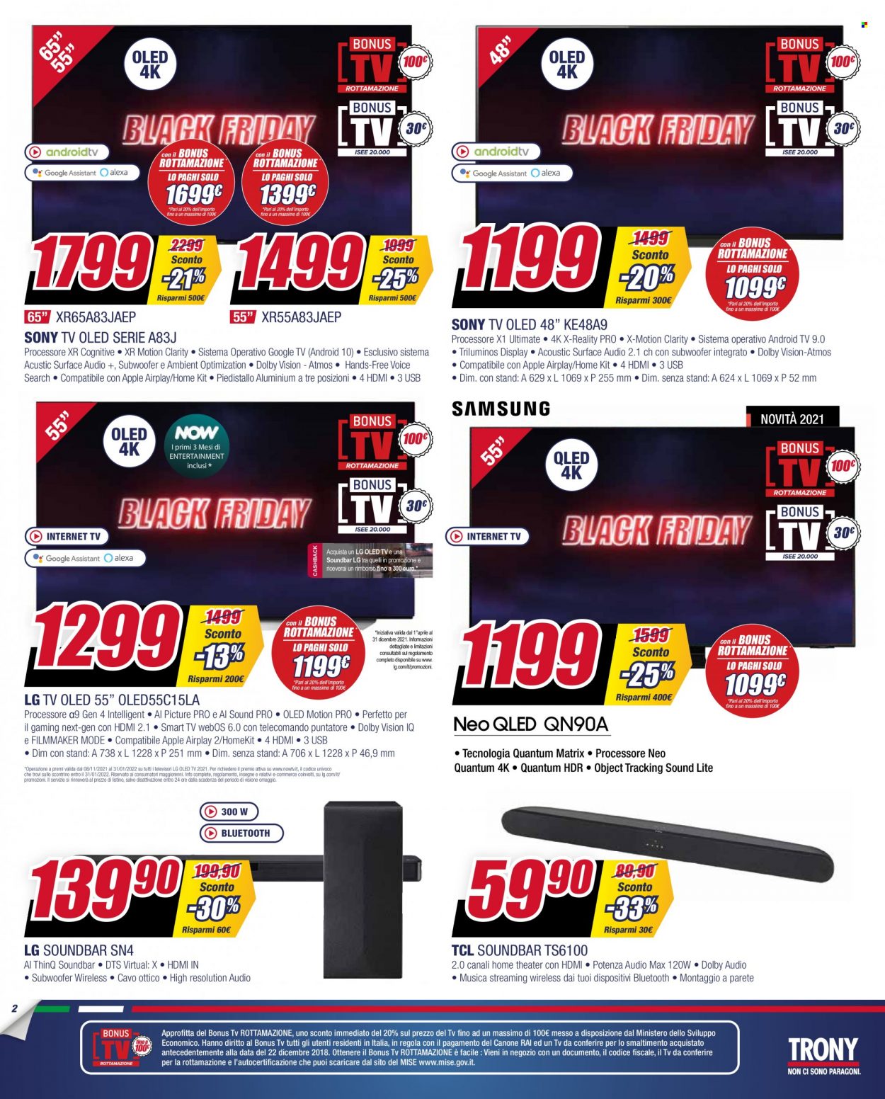 Volantino Trony - 22/11/2021 - 1/12/2021. Pagina 2