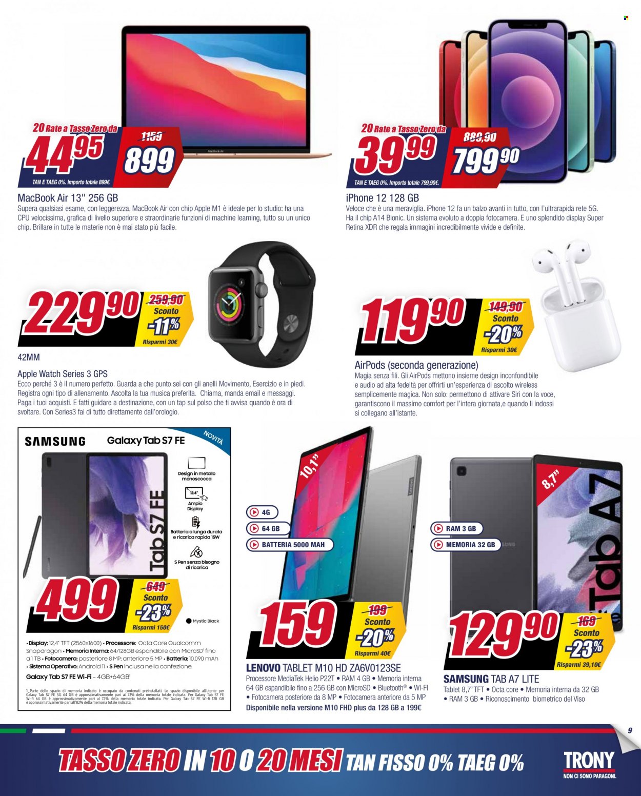 Volantino Trony - 22/11/2021 - 1/12/2021. Pagina 9