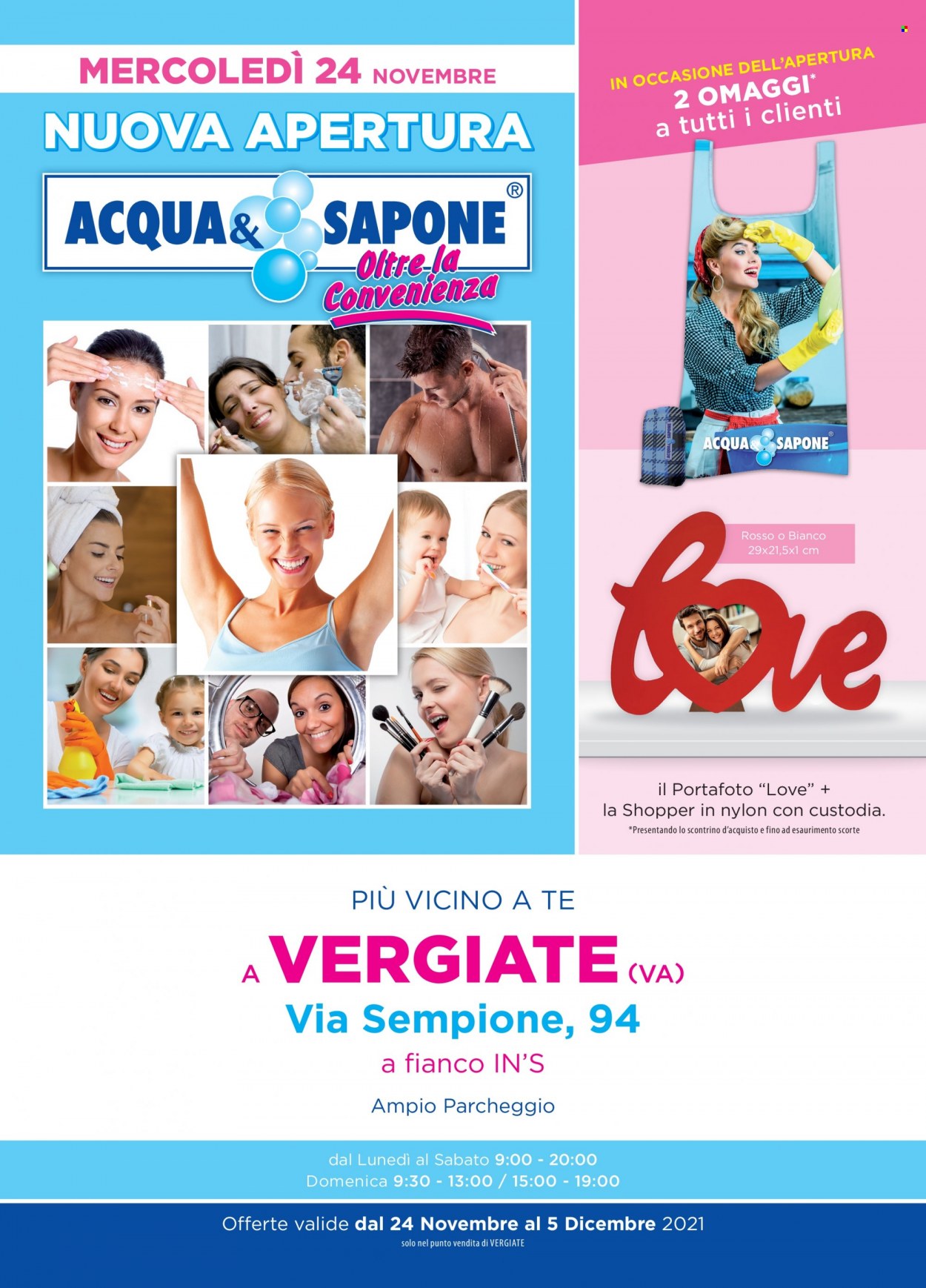 thumbnail - Volantino Acqua & Sapone - 24/11/2021 - 5/12/2021 - Prodotti in offerta - sapone. Pagina 1.