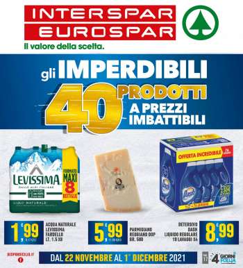 Volantino Interspar - 22/11/2021 - 1/12/2021.
