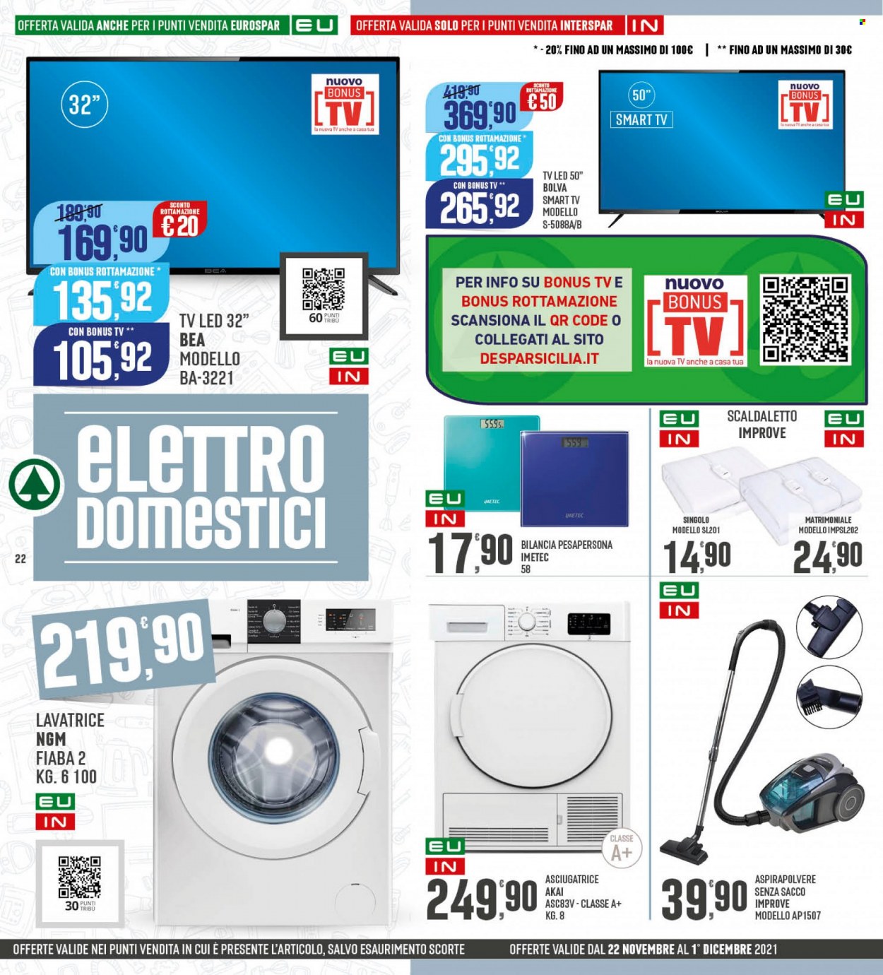 Volantino Interspar - 22/11/2021 - 1/12/2021. Pagina 22